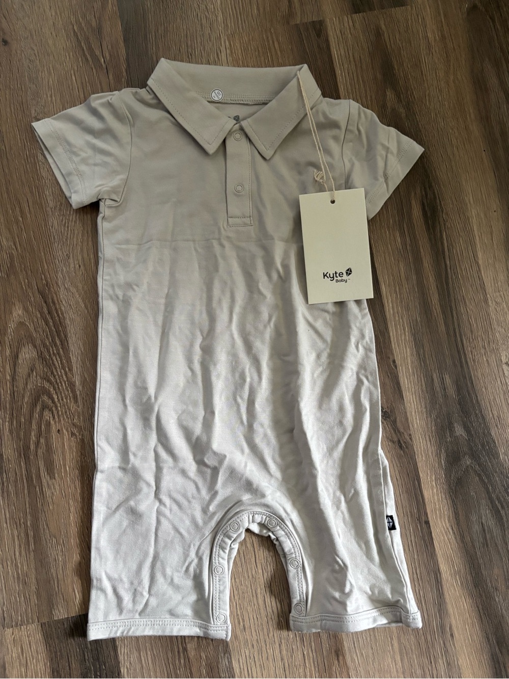Kyte Baby Oat Short-Sleeve One-Piece Romper